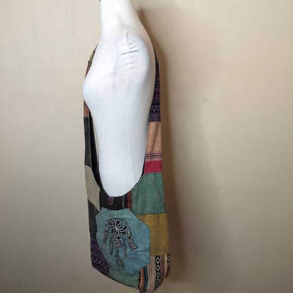 Kathmandu Imports Cotton Boho Crossbody Bag Hippie Dreamcatc.her - Picture 7 of 12